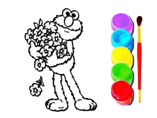 Elmo Coloring Book online game