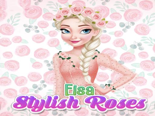 Elsa Frozen Stylish Roses online Girls game