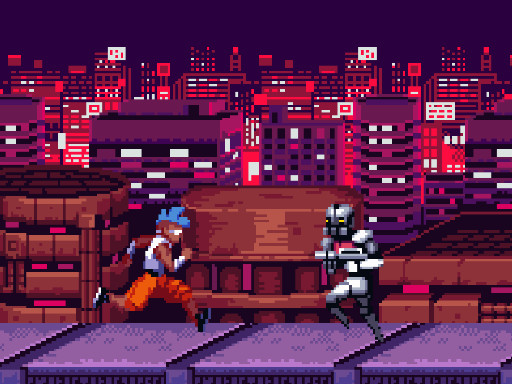 Endless Cyberpunk Runner online game
