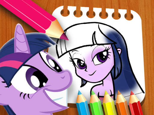 Equestria Girls Coloring Book online Puzzle game