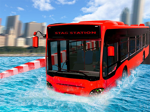 Extreme Water Floating Bus online Racing game