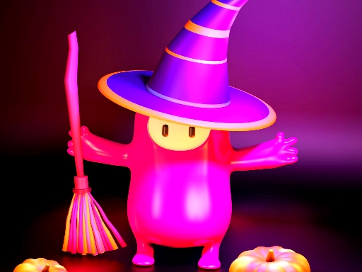 Fall Guys Halloween Puzzle online Puzzle game