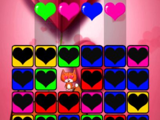 Falling Hearts online Puzzle game