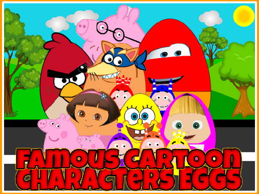 Famous Cartoon Characters Eggs online game