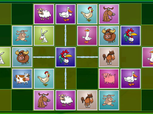 Farm Animals Matching Puzzles online game