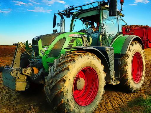 Farming Tractor Puzzle online game