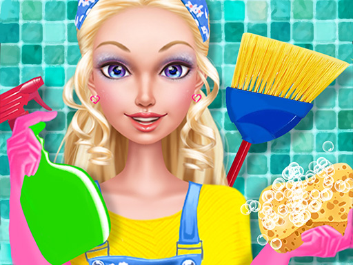 Fashion Doll House Cleaning online game
