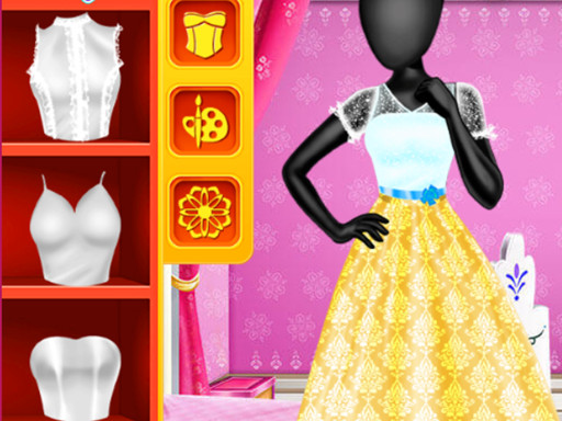 Fashion Studio Snow Queen Dress 2 online Girls game
