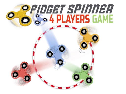 Fidget spinner: 4 players game online game