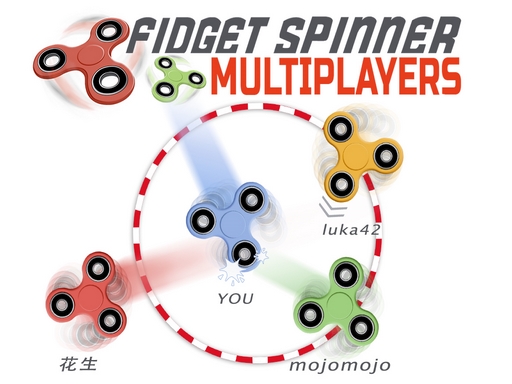 Fidget spinner multiplayers online game