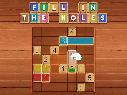 Fill In the holes online Puzzle game