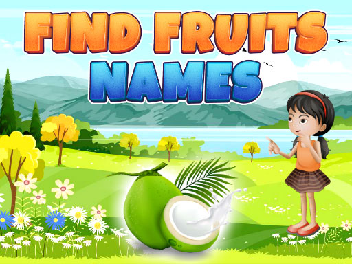 Find Fruits Names online Puzzle game