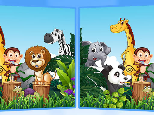 Find Seven Differences - Animals online game