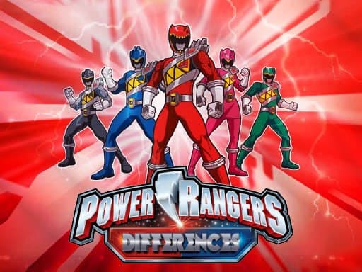 Find the Differences - Power Rangers Spot Game online Puzzle game