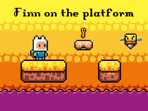 Finn on the platform online game