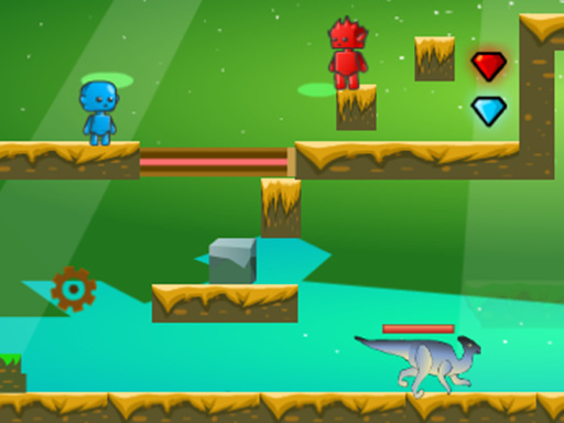 Fire And Water In Dino World online game