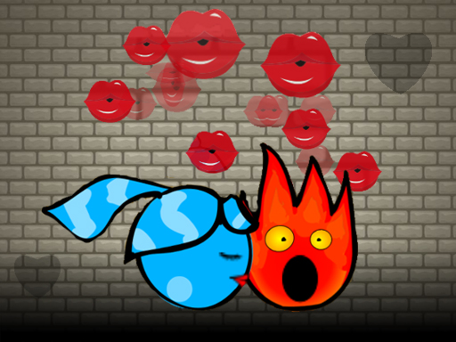 Fireboy and Watergirl Kiss online Hypercasual game
