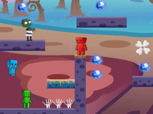 Fireboy Watergirl In Zombies World online game