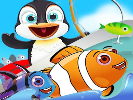 Fish Games For Kids | Trawling Penguin Games online game