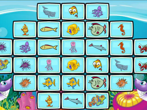 Fish Mahjong online Puzzle game