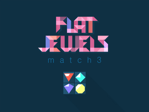 Flat Jewels Match 3 online Puzzle game