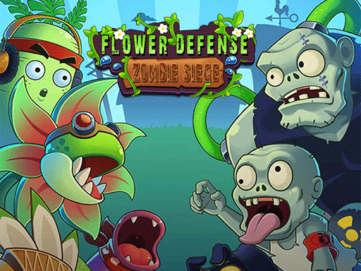 Flower Defense - Zombie Siege online game