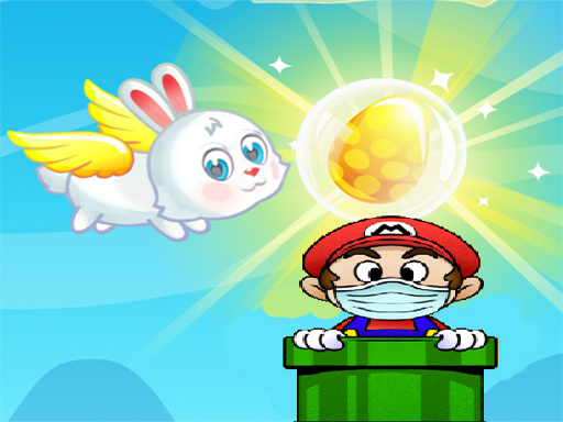 Flying easter bunny2 online Adventure game