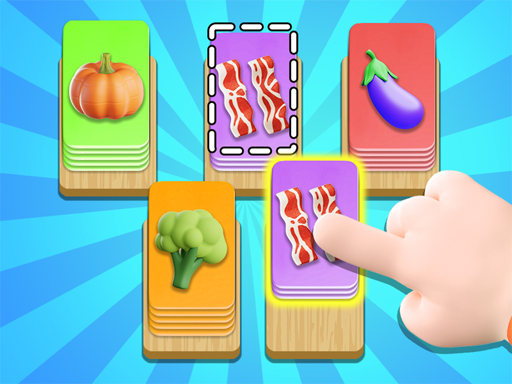 Food Card Sort online Puzzle game