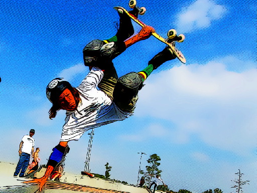 Free Style Skateboarders online Puzzle game