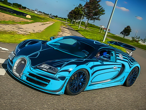 French Luxury Cars Jigsaw online game