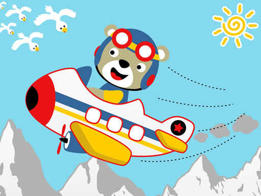 Friendly Airplanes For Kids Coloring online game