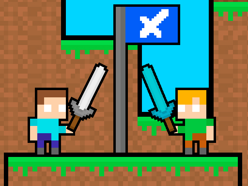 Friends Battle Swords Drawn online game