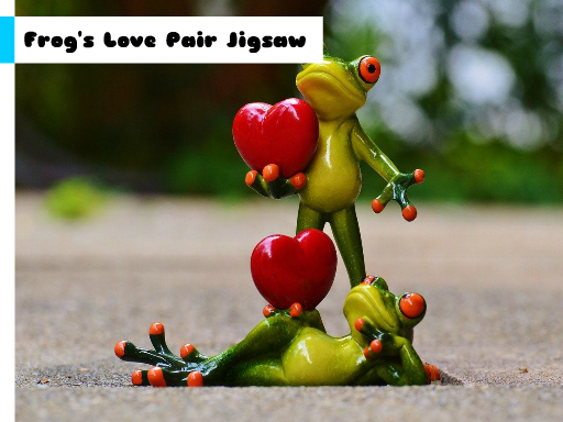 Frog's Love Pair Jigsaw online game