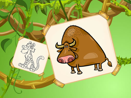 Funky Animals Coloring online game