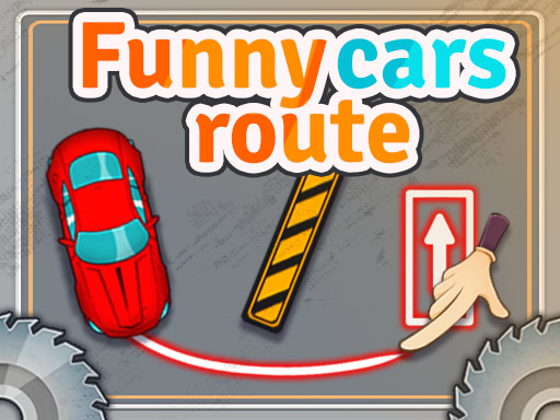 Funny Cars Route online Puzzle game