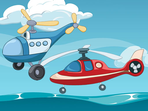 Funny Helicopter Memory online Puzzle game