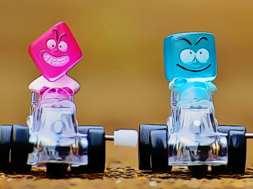 Funny Racing Cars Puzzle online game