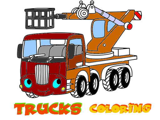 Funny Trucks Coloring online game