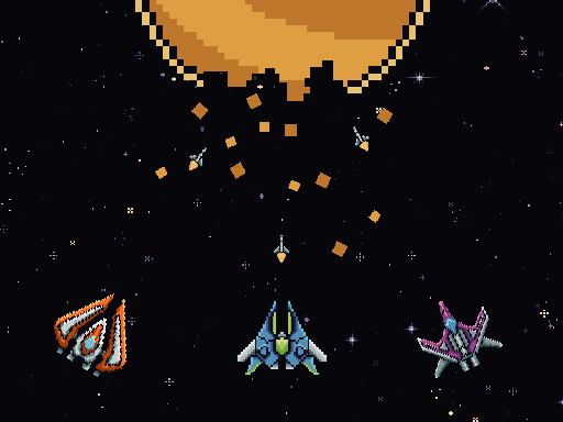 Galactic Pixel Storm online Arcade game