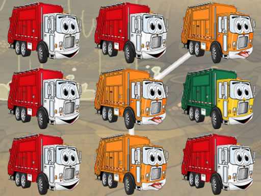 Garbage Trucks Matching online game