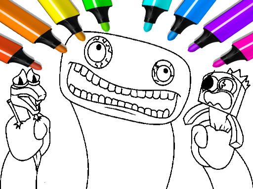 Garten of Banban Coloring Games online Puzzle game