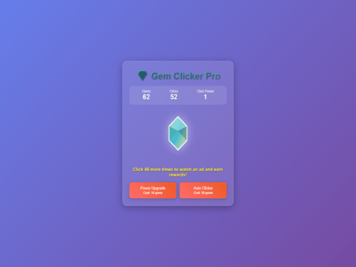 gem clicker pro online Clicker game
