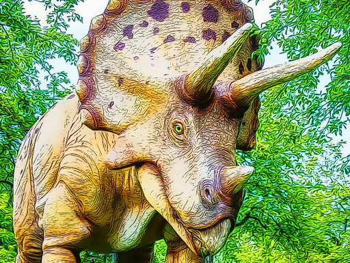 Giant Triceratops Puzzle online Puzzle game