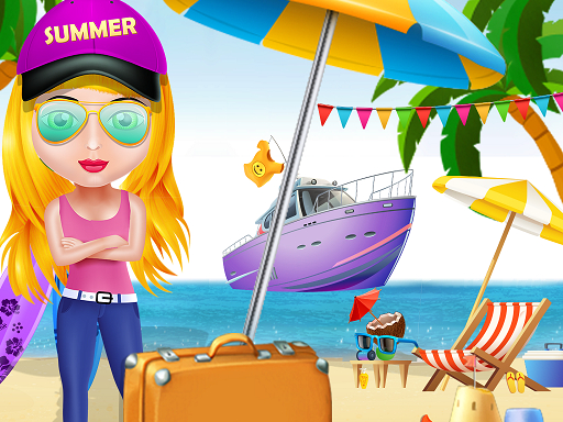 Girl Summer Vacation Beach Dress up online Girls game