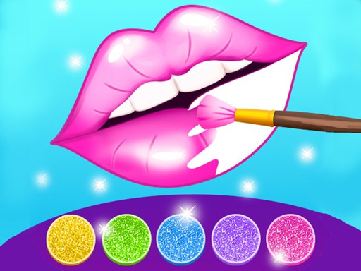 Glitter Lips Coloring Game online game