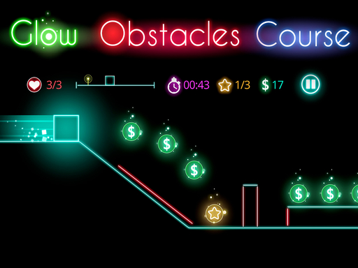 Glow obstacle course online game