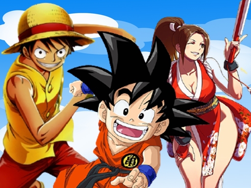 Goku, Luffy & Mai Run online Arcade game