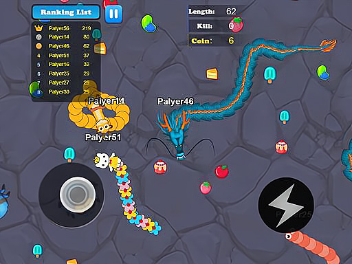 Greedy Snake Multiplayer Duel online game
