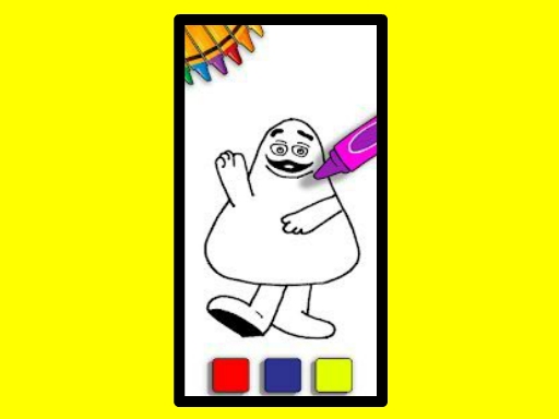Grimace Coloring Book online Girls game