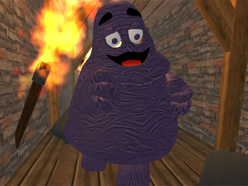 Grimace Shake Burn or Die online Adventure game